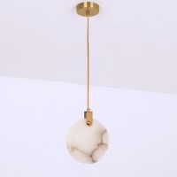 Подвесной светильник Delight Collection 11391P 15cm Brass / White Alabaster