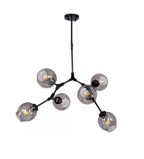 Люстра Delight Collection Bubble 6 black/smoky
