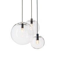 Подвесной светильник Delight Collection Ball 40 black/clear