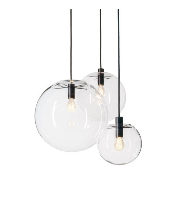 Подвесной светильник Delight Collection Ball 40 black/clear