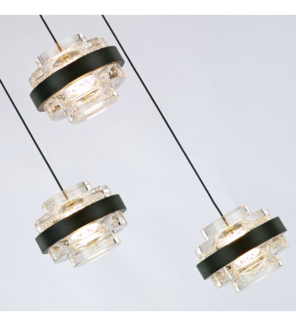 Подвесной светильник Delight Collection Indiana MD22030002-3A black/clear
