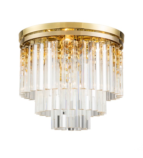 Потолочный светильник Delight Collection Odeon 5 gold/clear