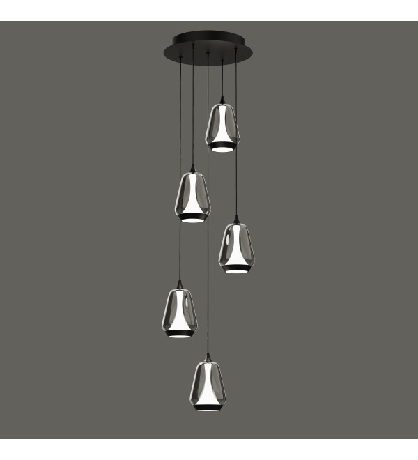 Подвесной светильник Delight Collection MD24001011-5A black/smoky