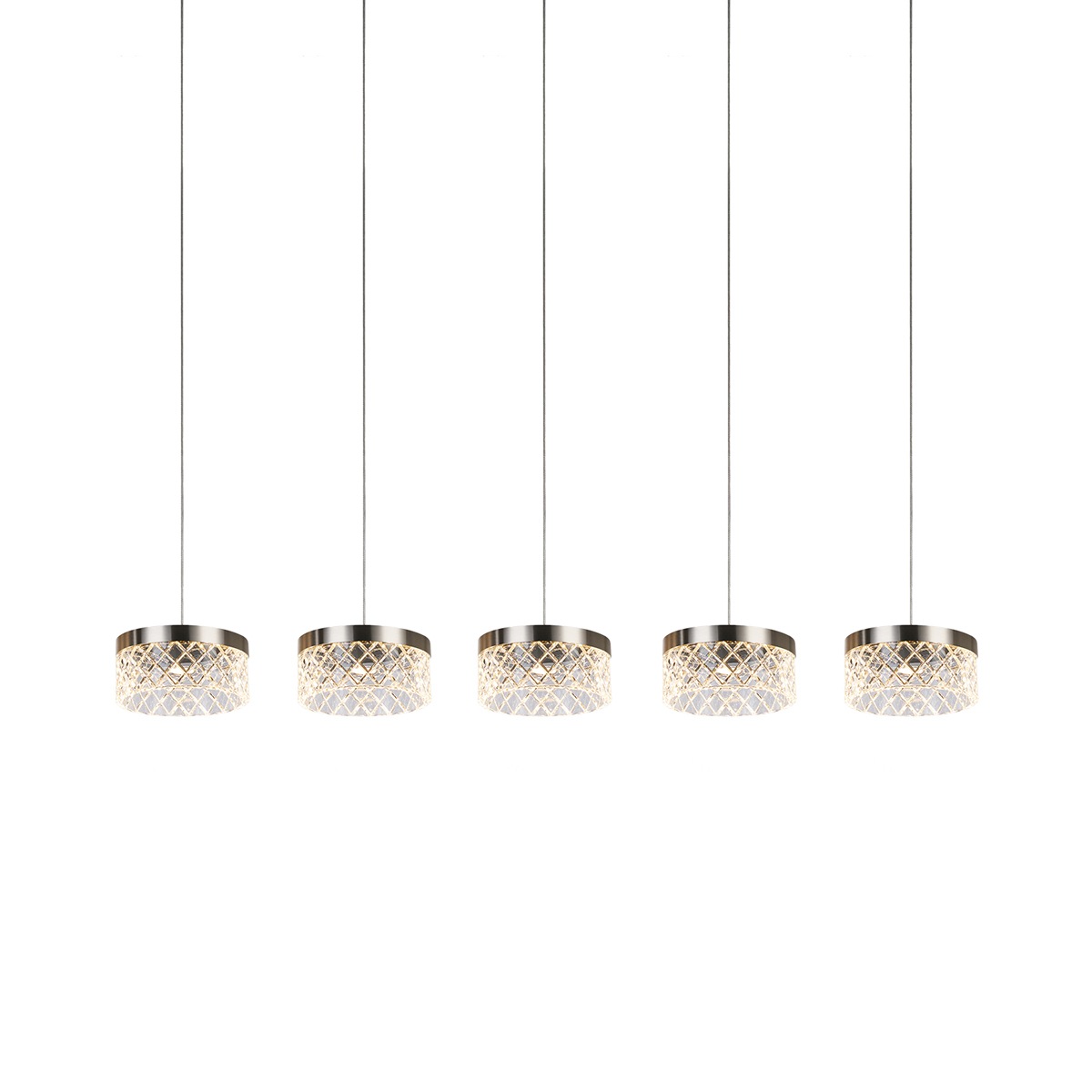 Подвесной светильник Delight Collection Diamond cut MD21020075-5B satin nickel