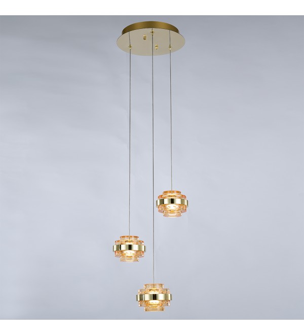 Подвесной светильник Delight Collection Indiana MD22030002-3A gold/champagne