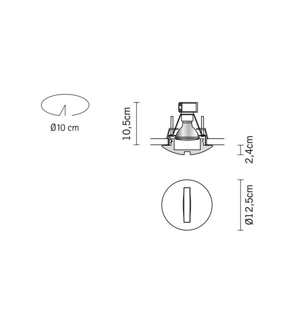 Встраиваемый светильник Fabbian Faretti D27F0301