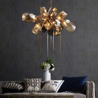 Люстра Delight Collection Britannica 8898P/AL gold/smoky