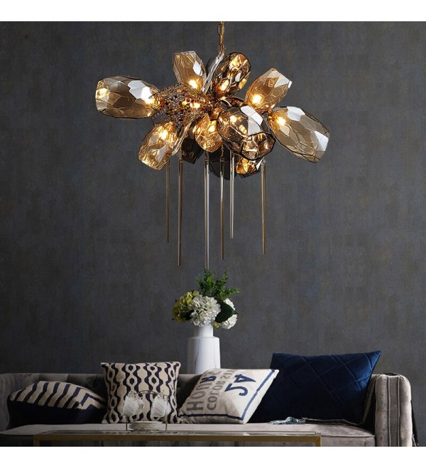 Люстра Delight Collection Britannica 8898P/AL gold/smoky
