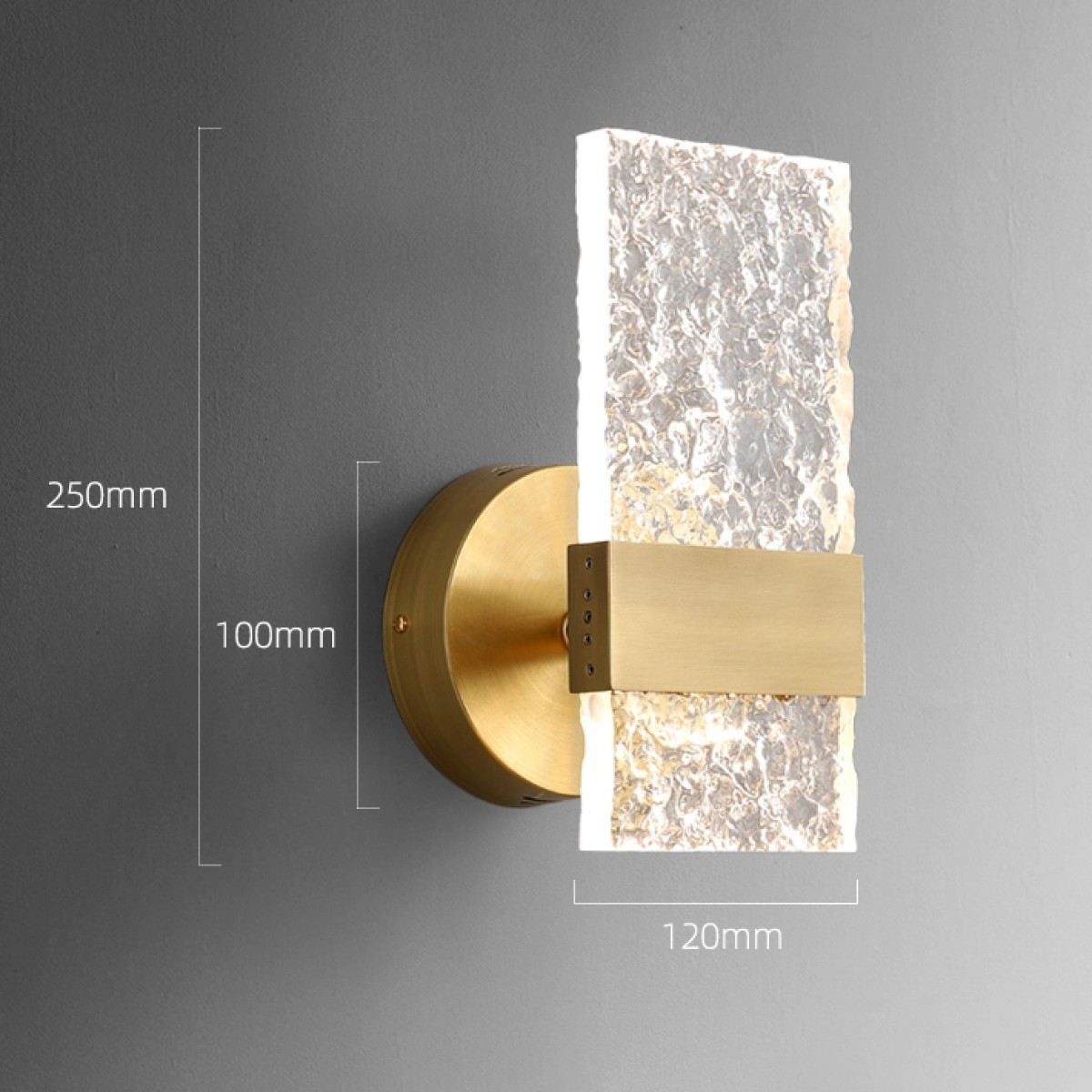 Настенный светильник Delight Collection MT8981-1W brass