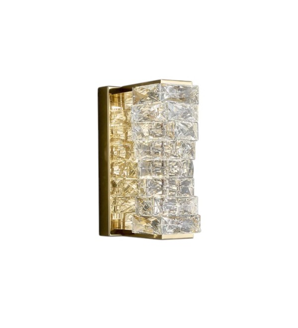 Настенный светильник Delight Collection Glissando 6005W/S gold/clear