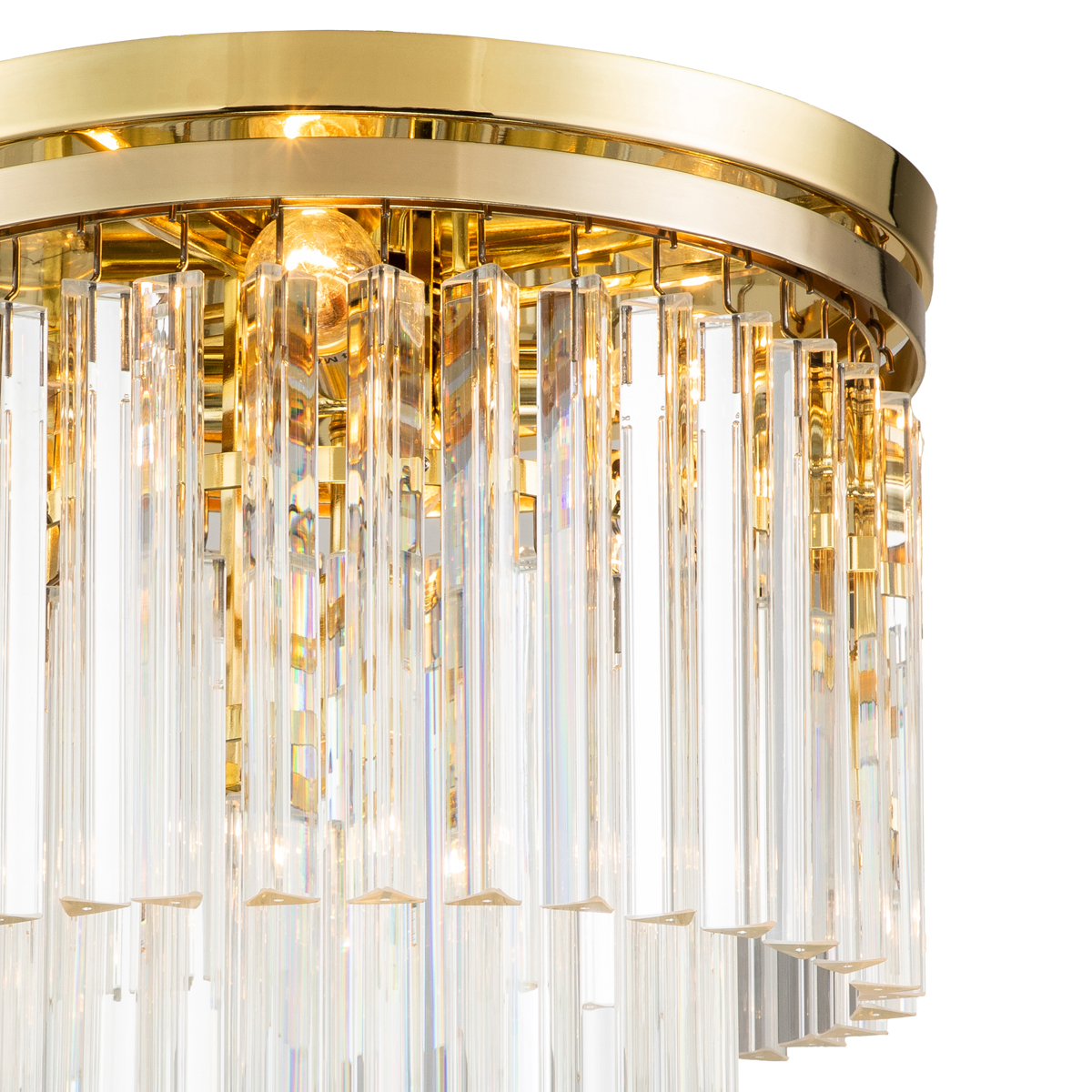 Потолочный светильник Delight Collection Odeon 5 gold/clear