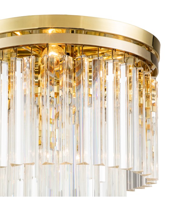 Потолочный светильник Delight Collection Odeon 5 gold/clear