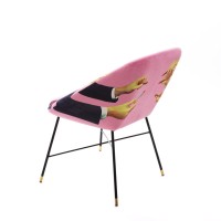 Обеденный стул Seletti Toiletpaper Furniture Lipsticks Pink