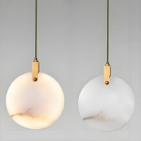 Подвесной светильник Delight Collection 11391P 15cm Brass / White Alabaster