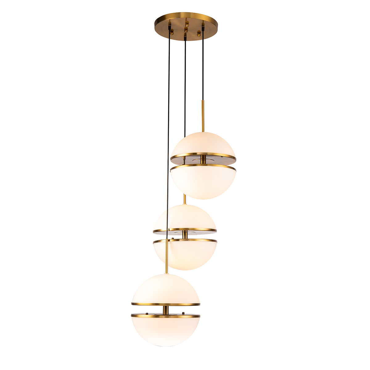 Подвесной светильник Delight Collection Spiridon 3 brass