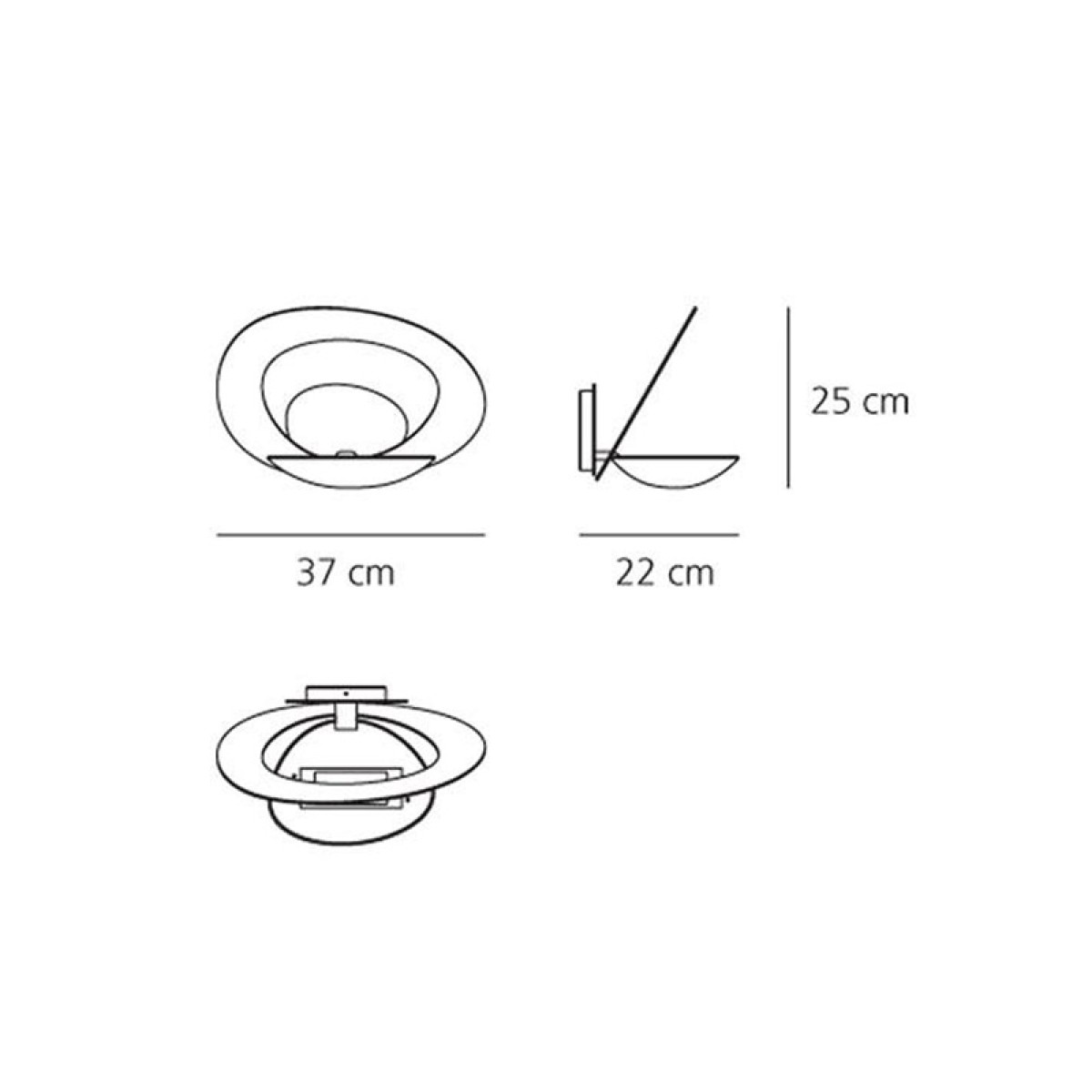 Настенный светильник Artemide Pirce Gold