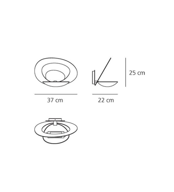 Настенный светильник Artemide Pirce Gold