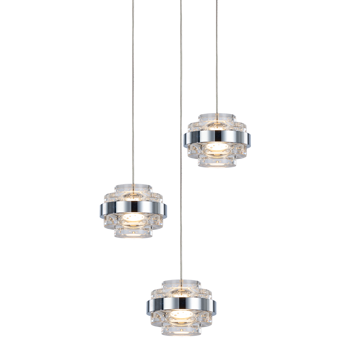 Подвесной светильник Delight Collection Indiana MD22030002-3A chrome/clear