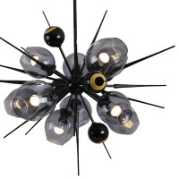 Люстра Delight Collection Burst 9720P-10S black/smoky