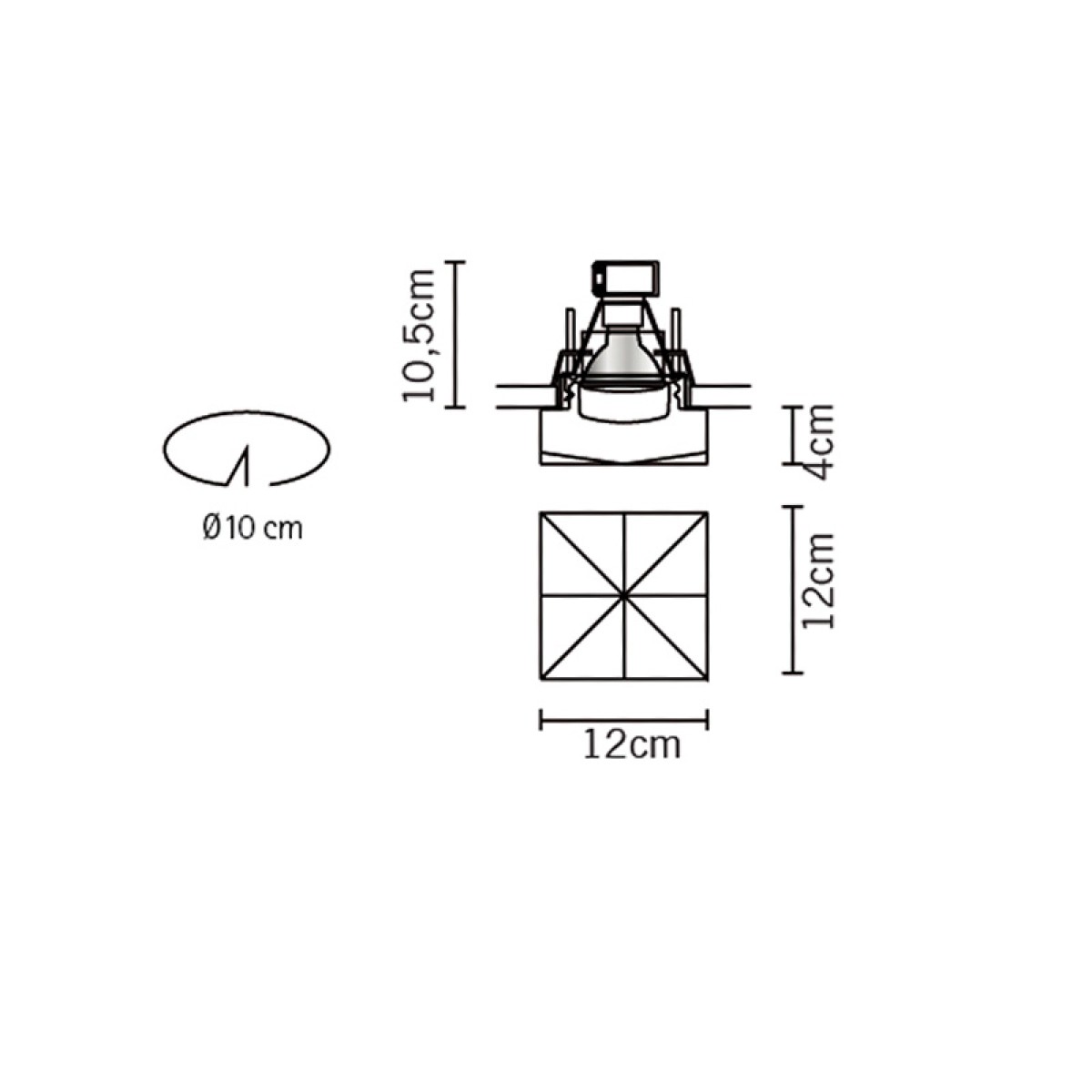 Встраиваемый светильник Fabbian Faretti D27F4900