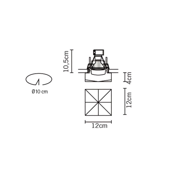 Встраиваемый светильник Fabbian Faretti D27F4900