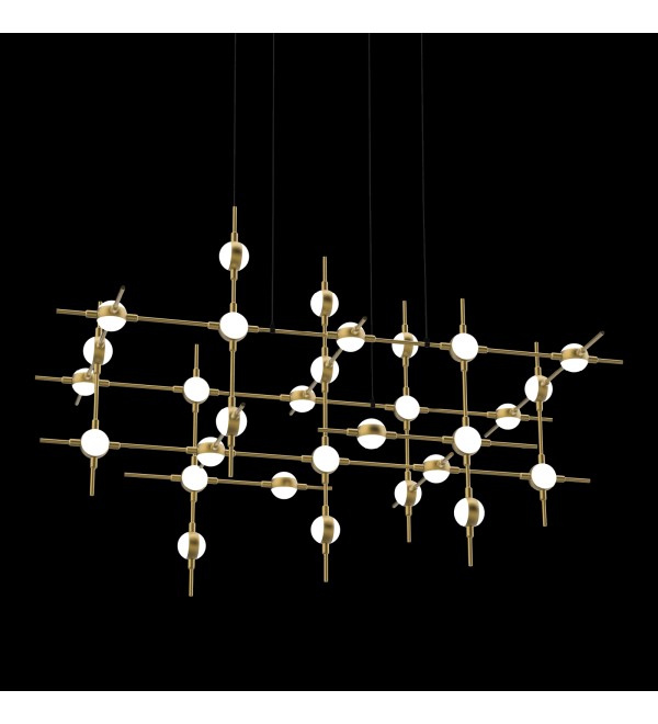 Люстра Delight Collection Molecular 30 black/gold