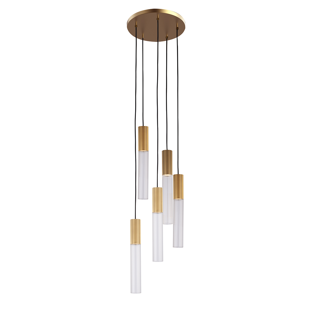 Подвесной светильник Delight Collection Flume 5A ant.brass
