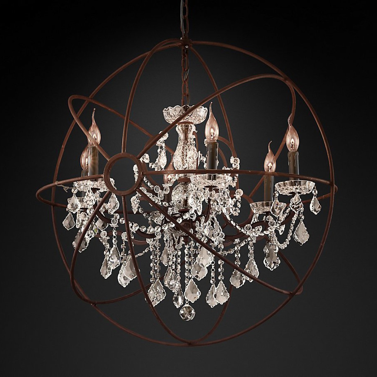 Люстра Delight Collection Foucault'S Orb 5014-D6 rusty