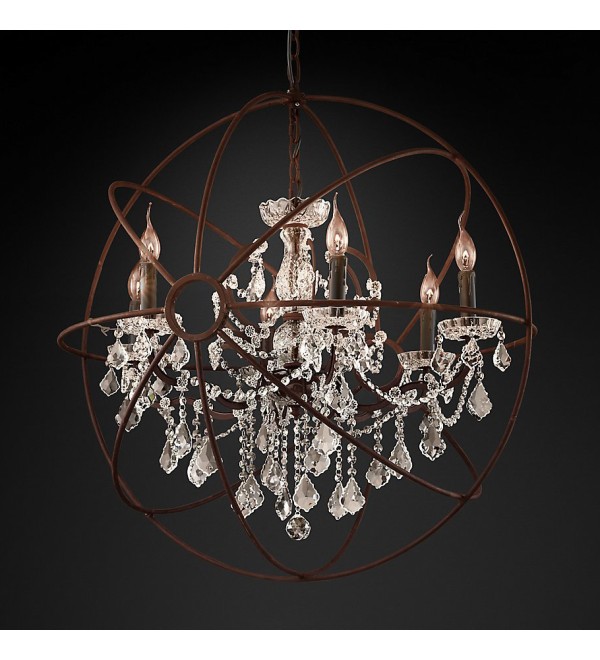 Люстра Delight Collection Foucault'S Orb 5014-D6 rusty