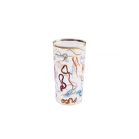 Стакан Seletti Toiletpaper Glass Snakes (прозрачный, золотой)