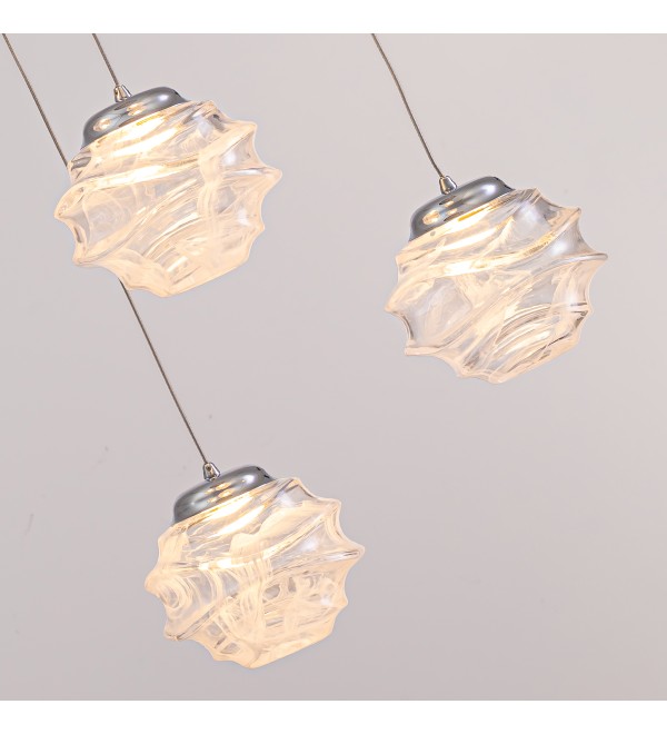Подвесной светильник Delight Collection MD25030003-3A chrome/clear