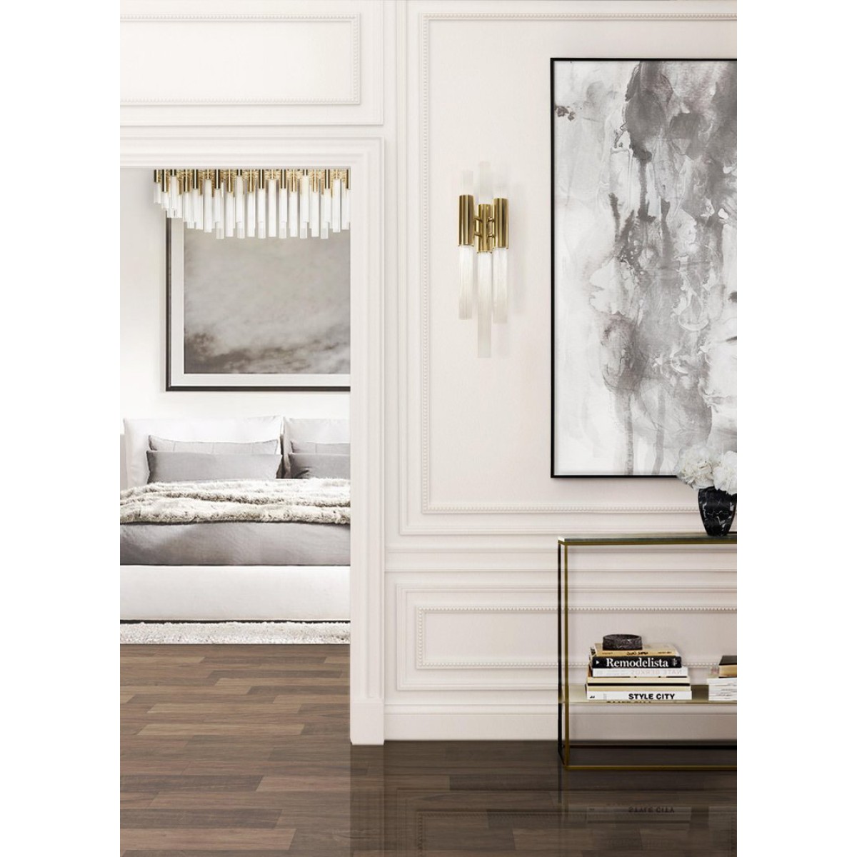 Настенный светильник Delight Collection Waterfall 6 gold
