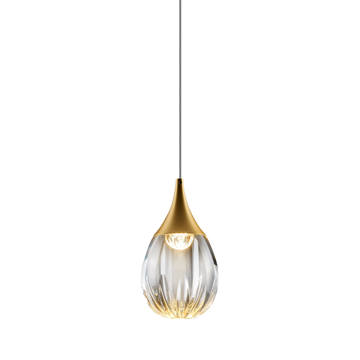 Подвесной светильник Delight Collection Stilla MD24001004-1A gold/clear