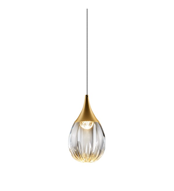 Подвесной светильник Delight Collection Stilla MD24001004-1A gold/clear