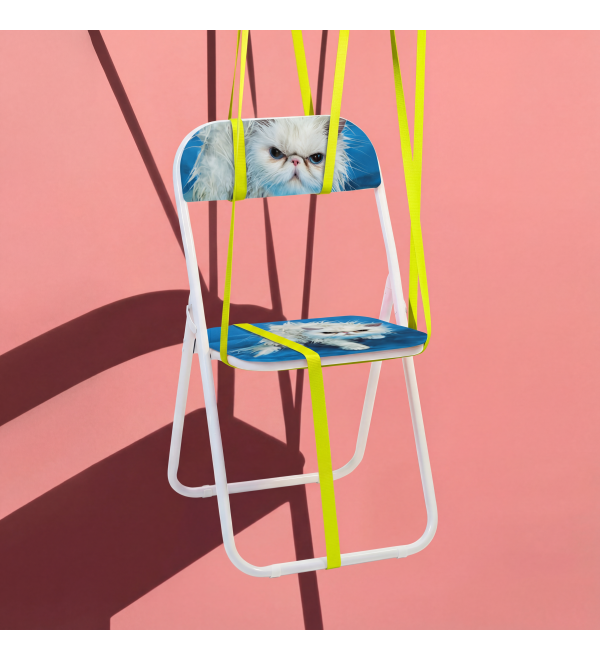 Складной стул Seletti Toiletpaper Pets Angry Cat