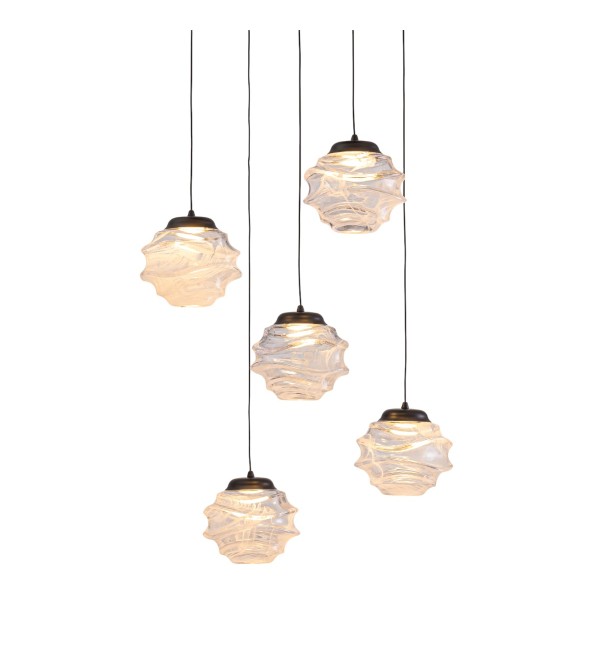 Подвесной светильник Delight Collection MD25030003-5A matt black/clear