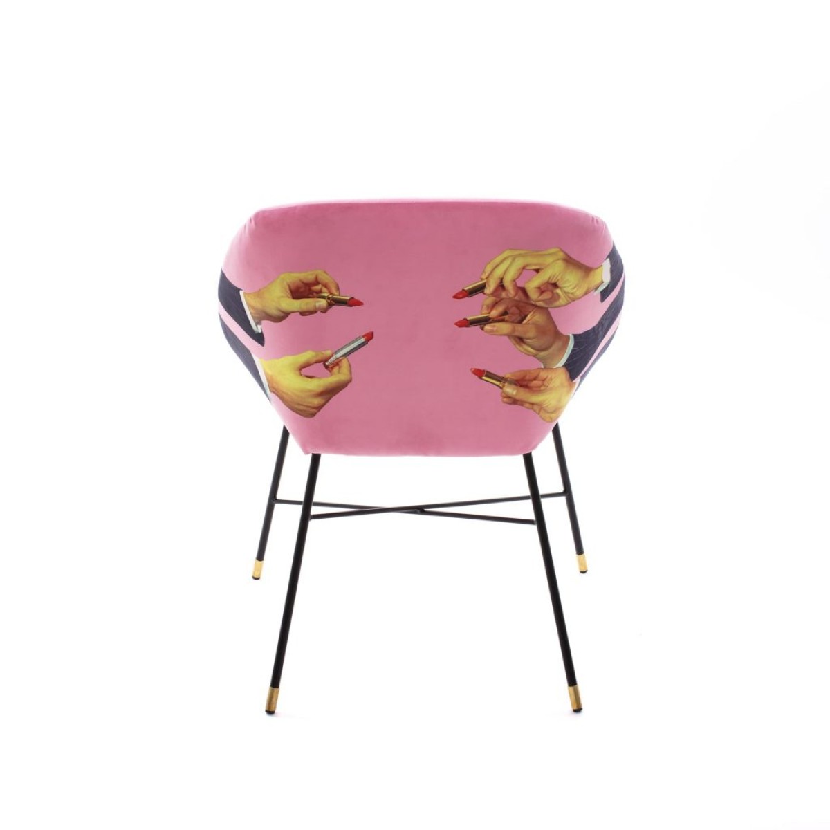 Обеденный стул Seletti Toiletpaper Furniture Lipsticks Pink