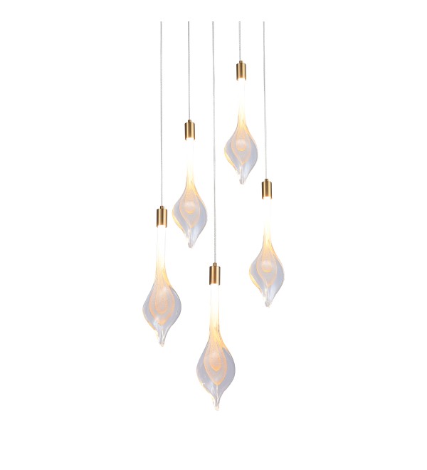 Подвесной светильник Delight Collection P98066-5 antique brass