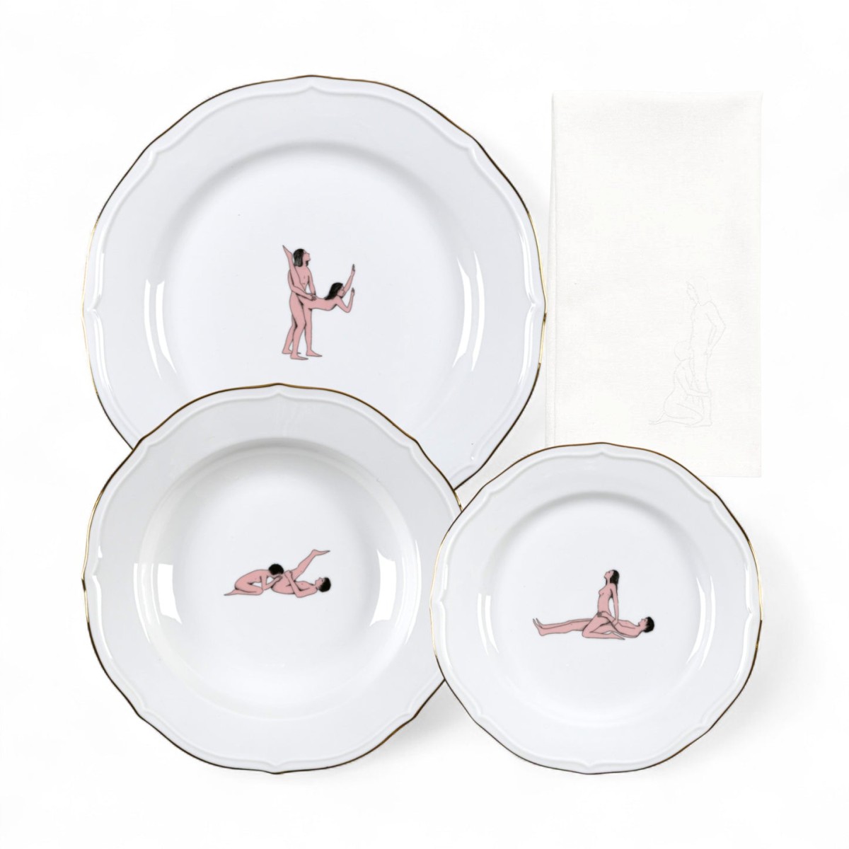 Тарелка Seletti Seikantai5271 ELONGATED Set of 3