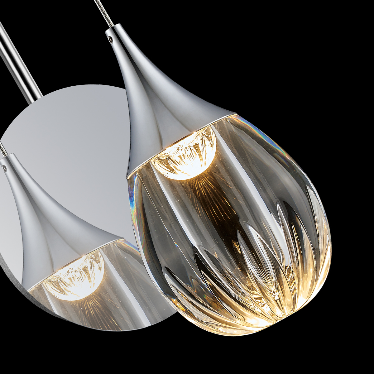 Настенный светильник Delight Collection Stilla MB24001004-1A chrome/clear