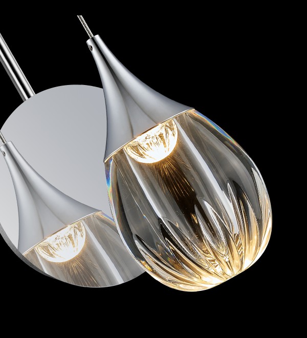 Настенный светильник Delight Collection Stilla MB24001004-1A chrome/clear