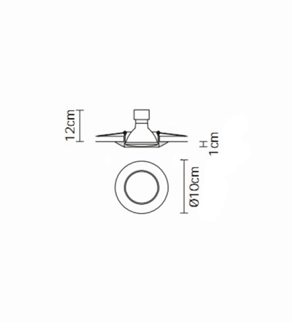 Встраиваемый светильник Fabbian Venere D55F3411