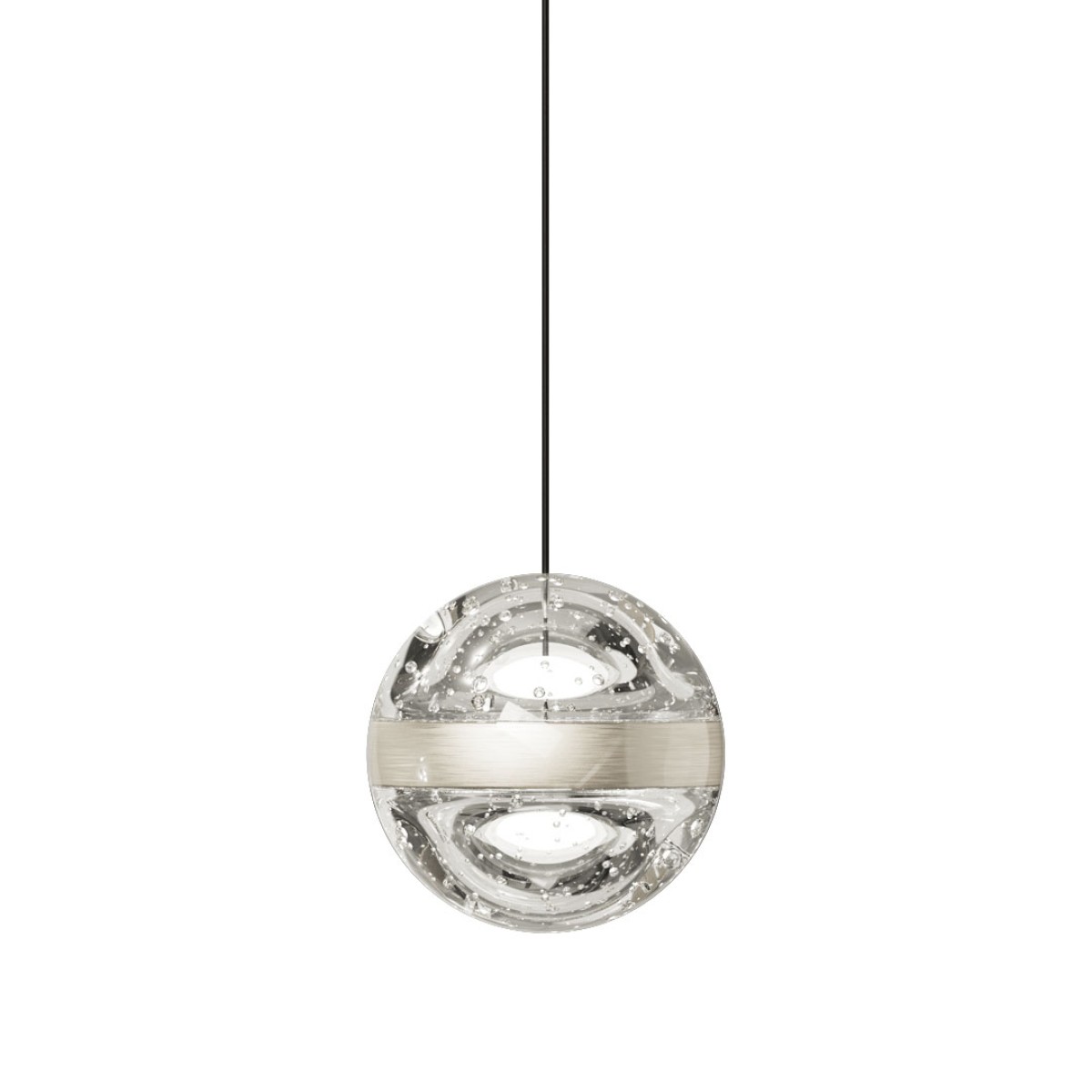 Подвесной светильник Delight Collection Frizzante MD23030088-1A nickel/clear