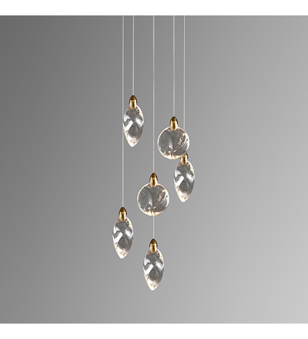 Подвесной светильник Delight Collection Colvin MT9176-6H titanium gold