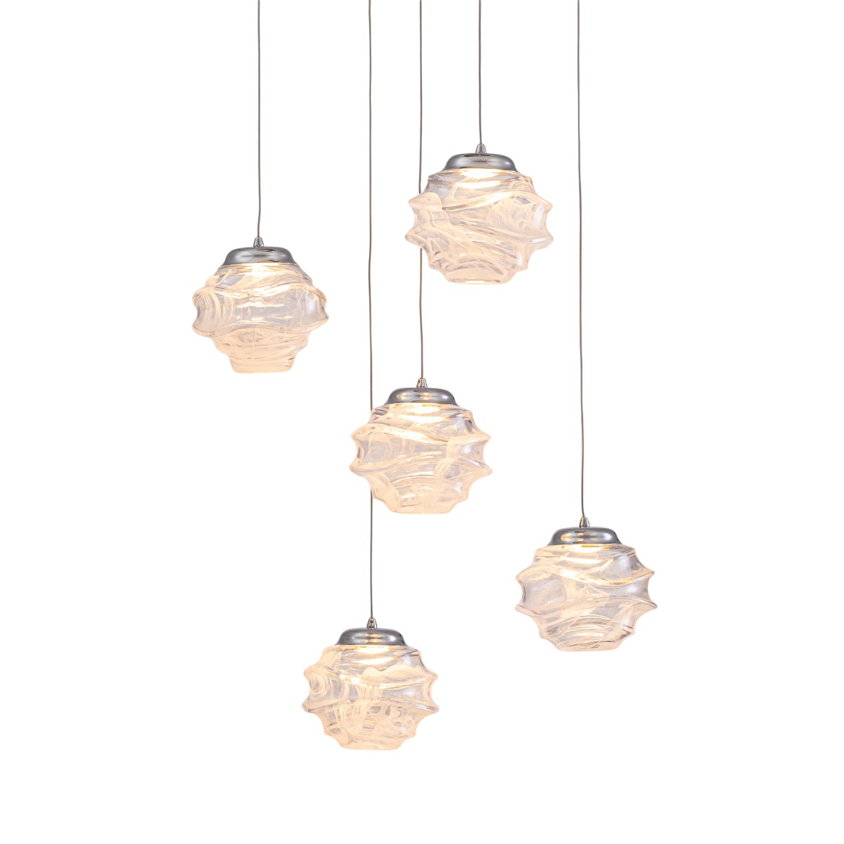Подвесной светильник Delight Collection MD25030003-5A chrome/clear