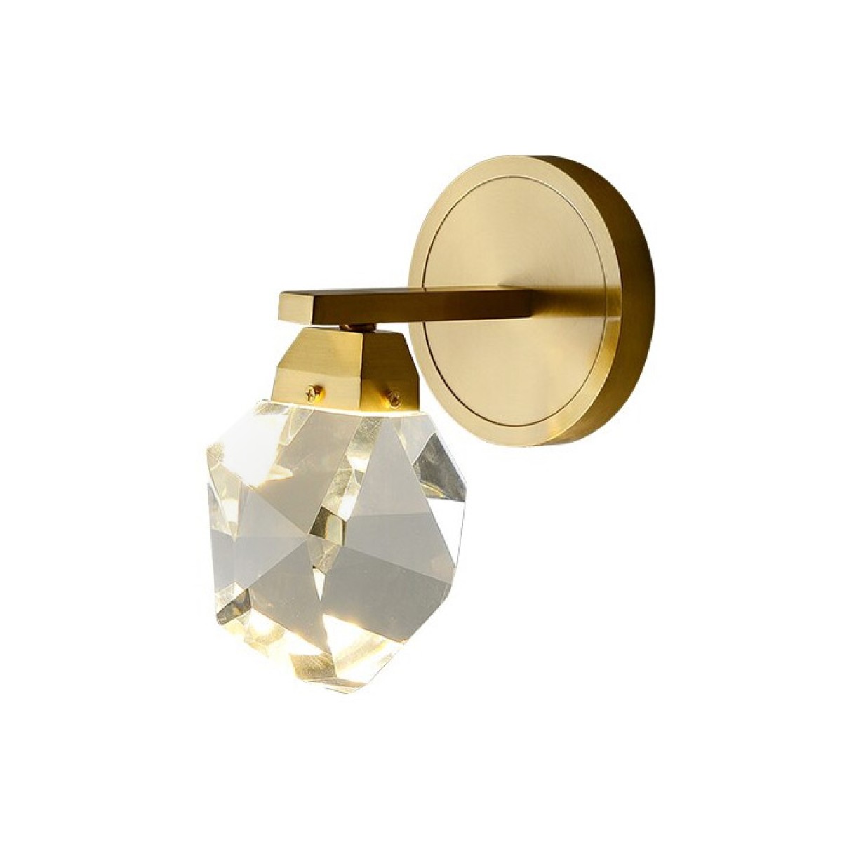 Настенный светильник Delight Collection Crystal rock II 9701W/1 brass