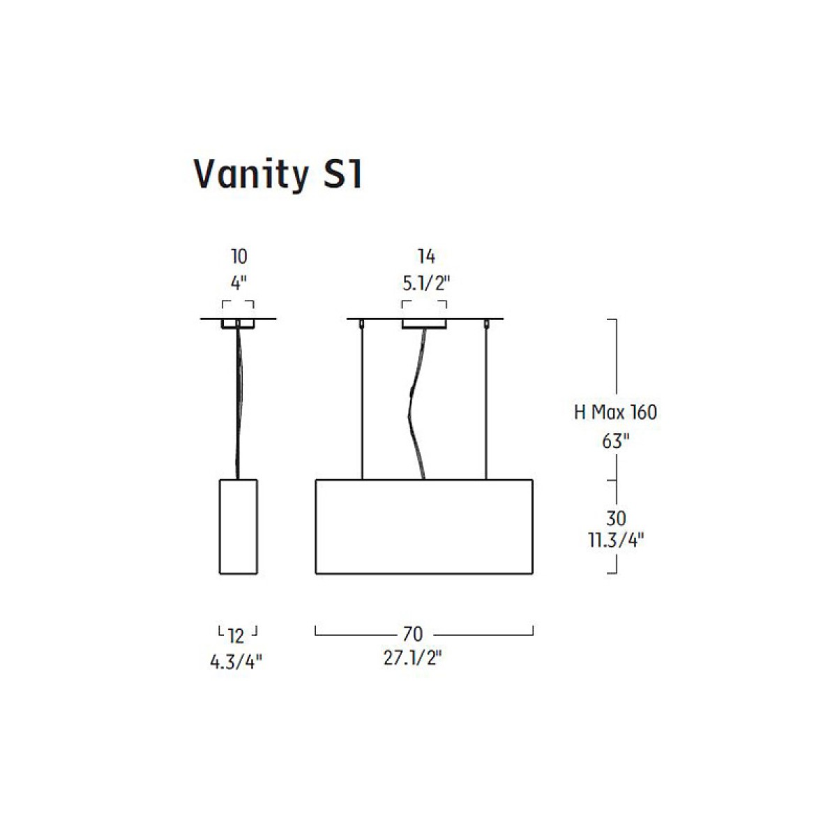 Подвесной светильник Leucos VANITY S1 White
