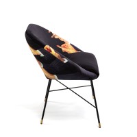Обеденный стул Seletti Toiletpaper Furniture Black Lipsticks