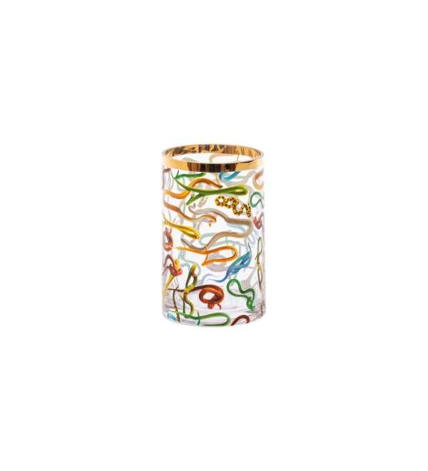 Ваза Seletti Toiletpaper Glass Vase Snakes Small (прозрачный, арт. 14161)