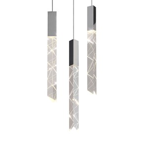 Подвесной светильник Delight Collection Trinity 3 chrome